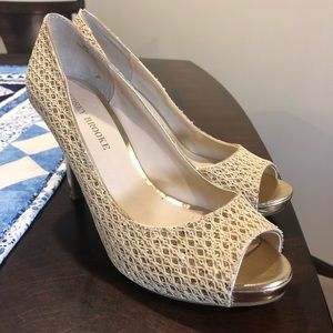 Audrey Bookes Gold heels